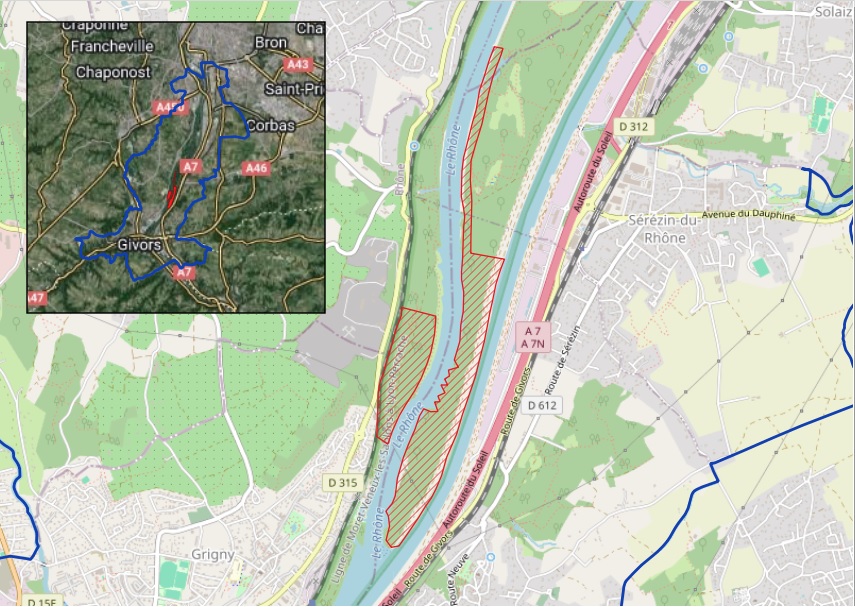 Carte du site classé APPB